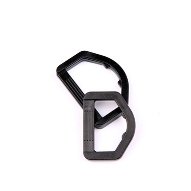 20mm Innenbreite Kunststoff D Ring Gürtelschnalle Zubehör Schwarz 10St New Lon0167 20mm accessori per fibbie per cinture in plastica con anello interno in plastica da 20mm 