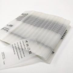 tpu washcare etichette stampate per abbigliamento