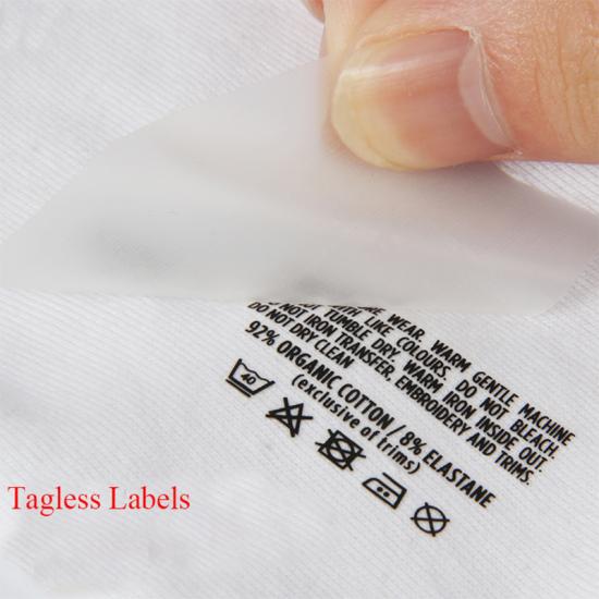 etichetta trasparente di alta qualità, stampa trasparente, tpu, etichetta di trasferimento per la cura del lavaggio con calore 