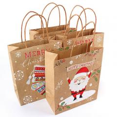 Caratteristica natalizia sacchetti di carta kraft