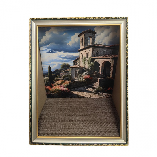 Cucce per gatti con tiragraffi per interni