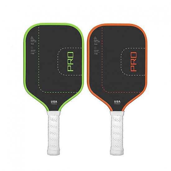 Racchetta da pickleball in fibra di carbonio opaca con texture in lana